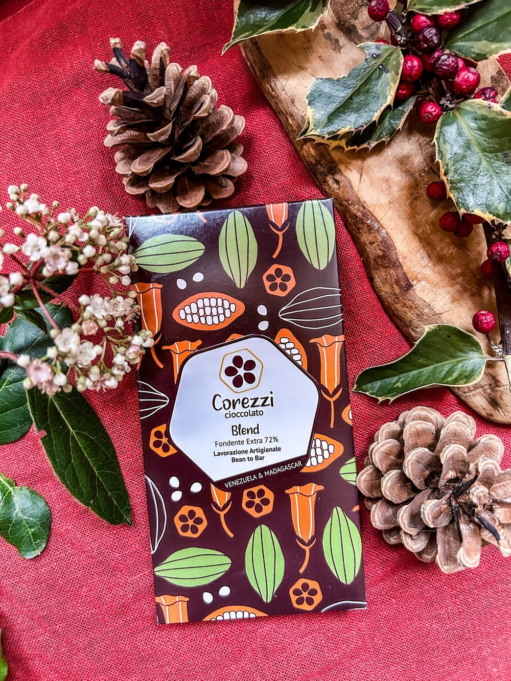 Fondente Extra 72% Monorigine Venezuela & Perù - Barretta 80g - Corezzi Cioccolato